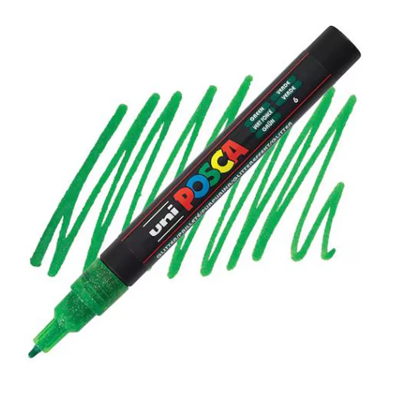 UNI Marker POSCA PC-3M 0.9-1.3 MM Glitter GREEN