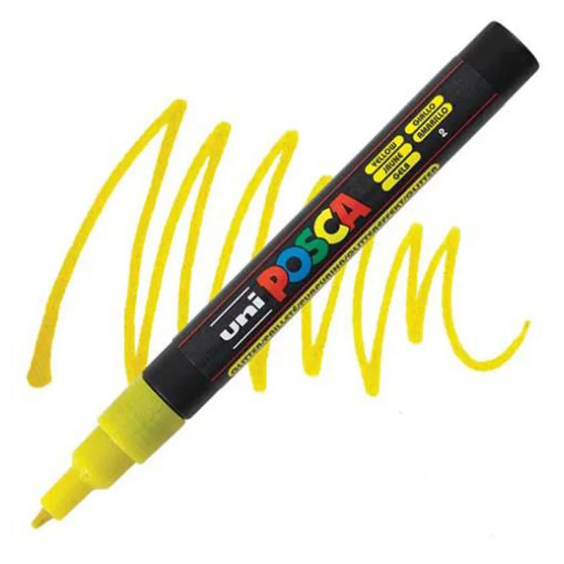 UNI Marker POSCA PC-3M 0.9-1.3 MM Glitter Yellow