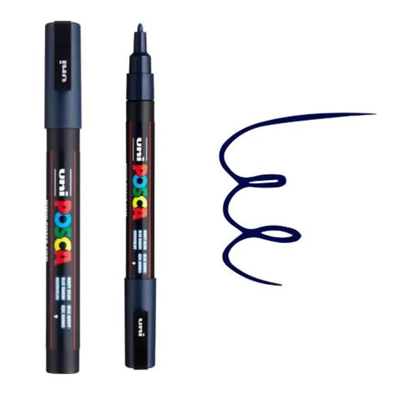 UNI Marker POSCA PC-3M FINE 0.9-1.3 MM NAVY BLUE