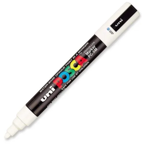 UNI Marker POSCA PC-5M WHITE E Bardhe