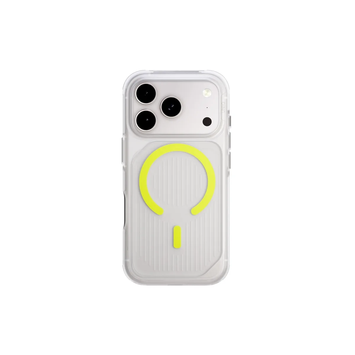 Uniq Combat Active iPhone 17 Pro Max Case Magclick - Clear/Lime