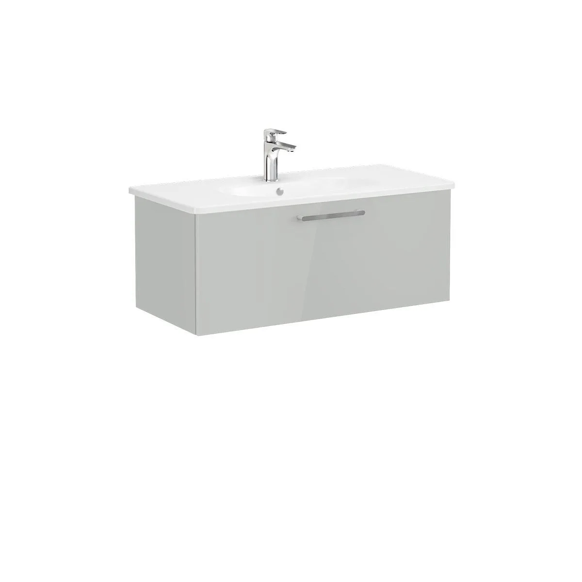 Mobilje Tualeti Vitra Root 100cm Gri + Lavaman