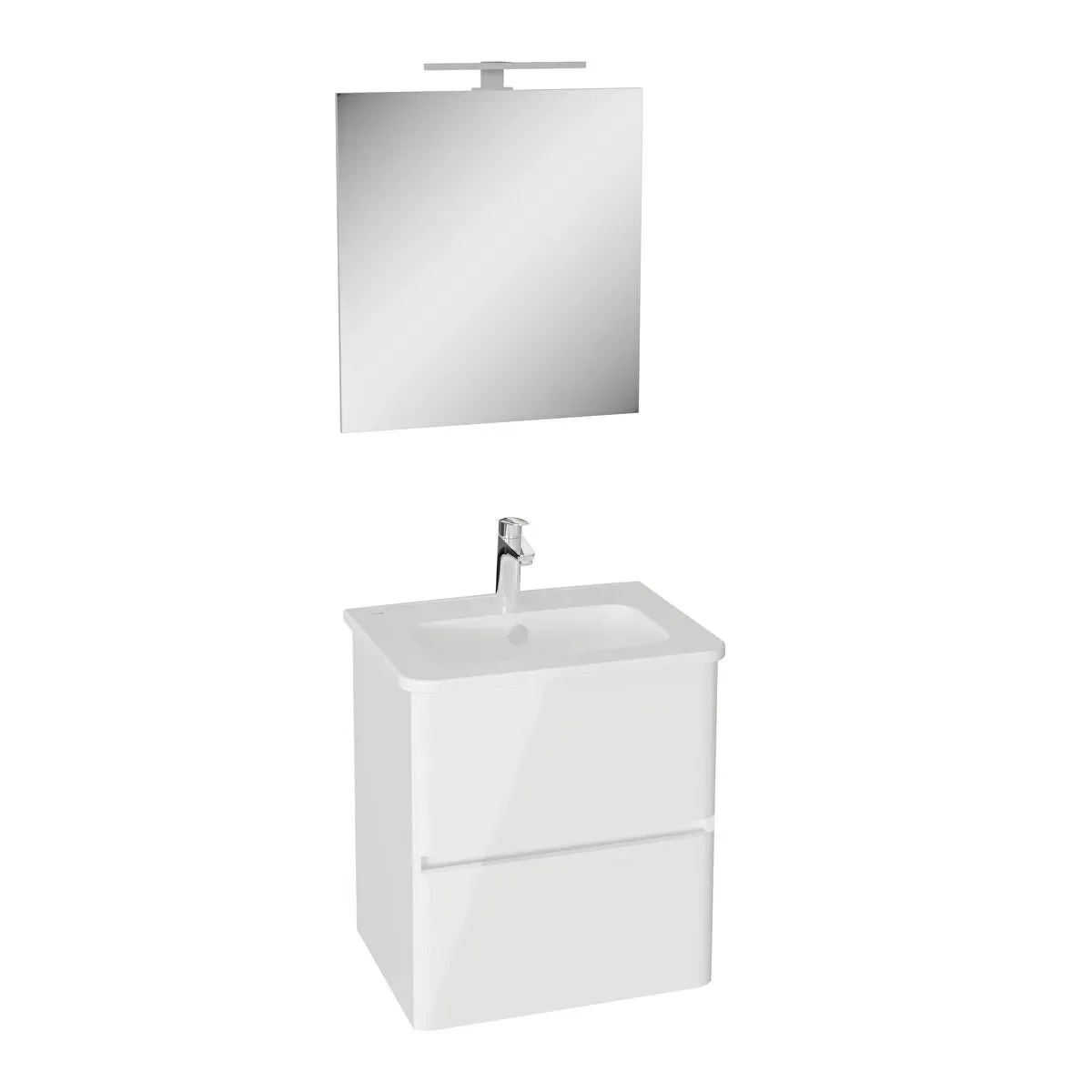 Vitra Mia Plus R Mobilje 60cm White + lavaman dhe pasqyre