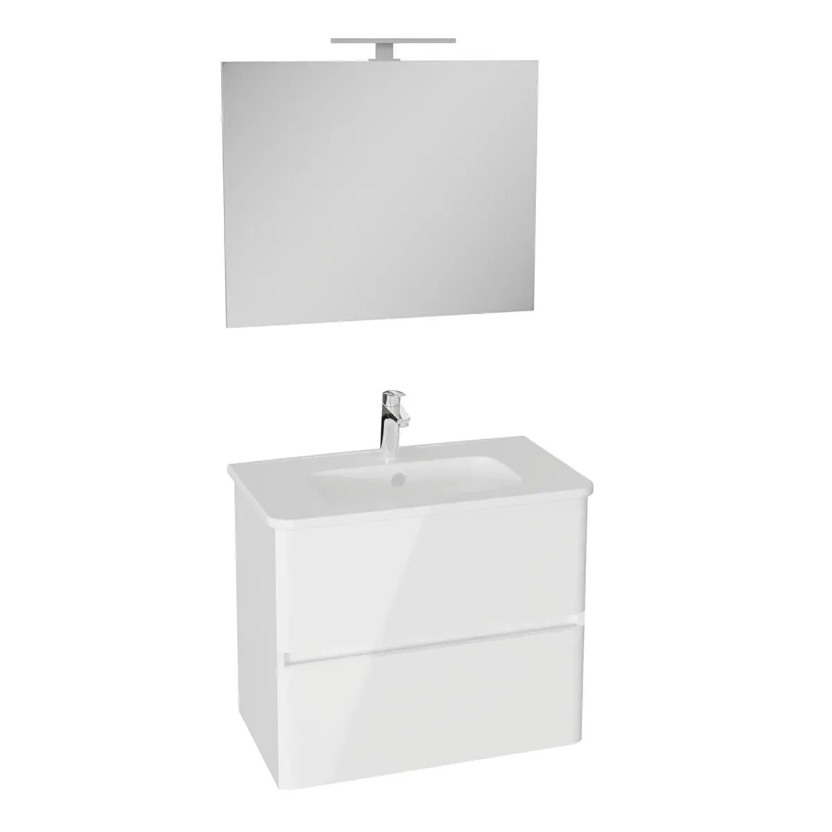 Vitra Mia Plus R Mobilje 80cm White + lavaman dhe pasqyre