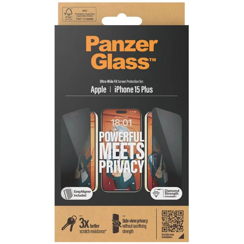 Xham PanzerGlass iPhone 15+ Privacy