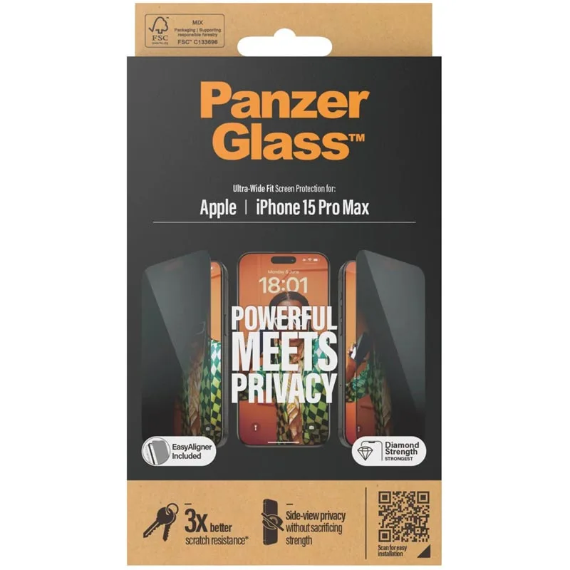 Xham PanzerGlass iPhone 15 Pro Max Privacy