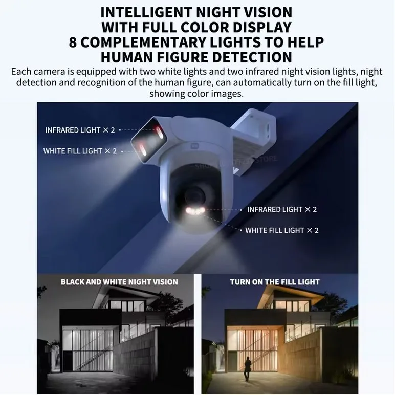 Xiaomi CW500 DUAL Vanjska Nadzorna Kamera 2.5K – Dual Lens + Noćni Vid