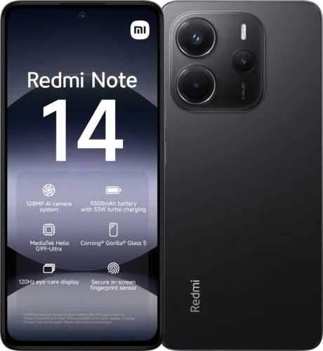 Xiaomi Redmi Note 14 4G 6/128GB Midnight Black
